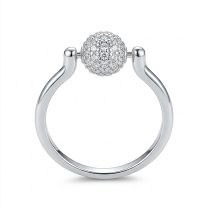 Pave Ball Ring