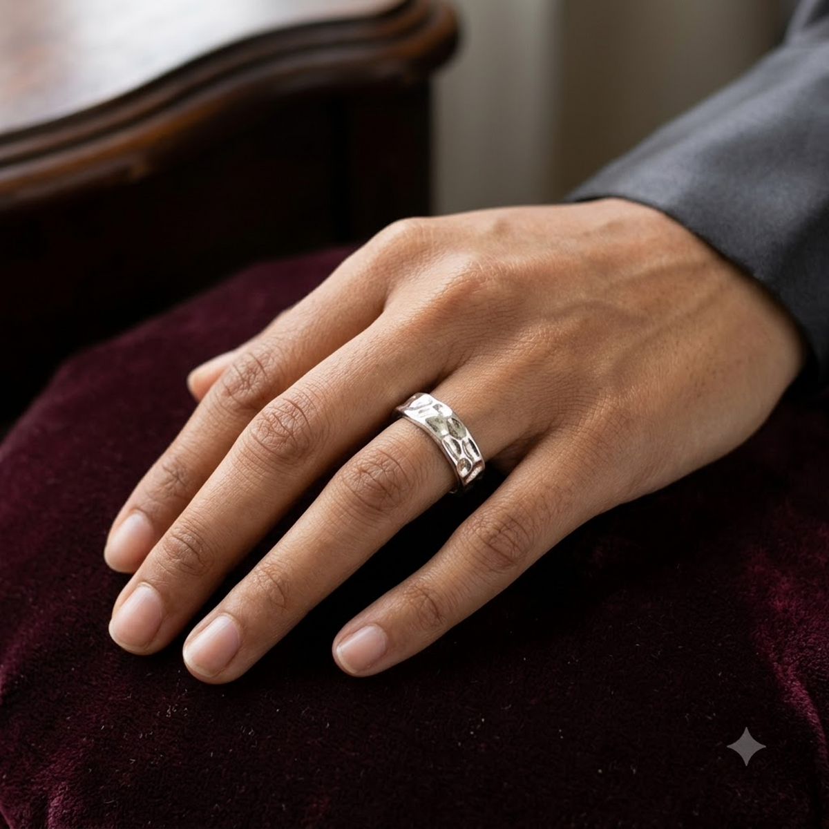 Hammered Metallic Band