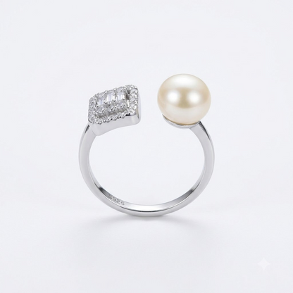 Pearl Wave Open Ring