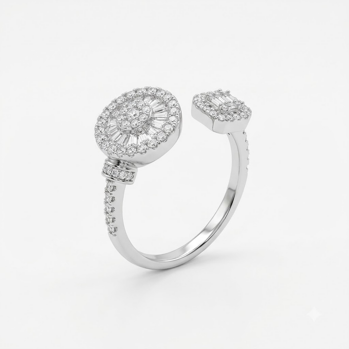 Royal Halo Pave Open Ring