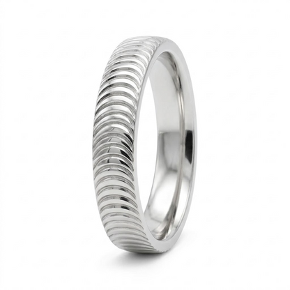 Eternal Line Textured Band Ring