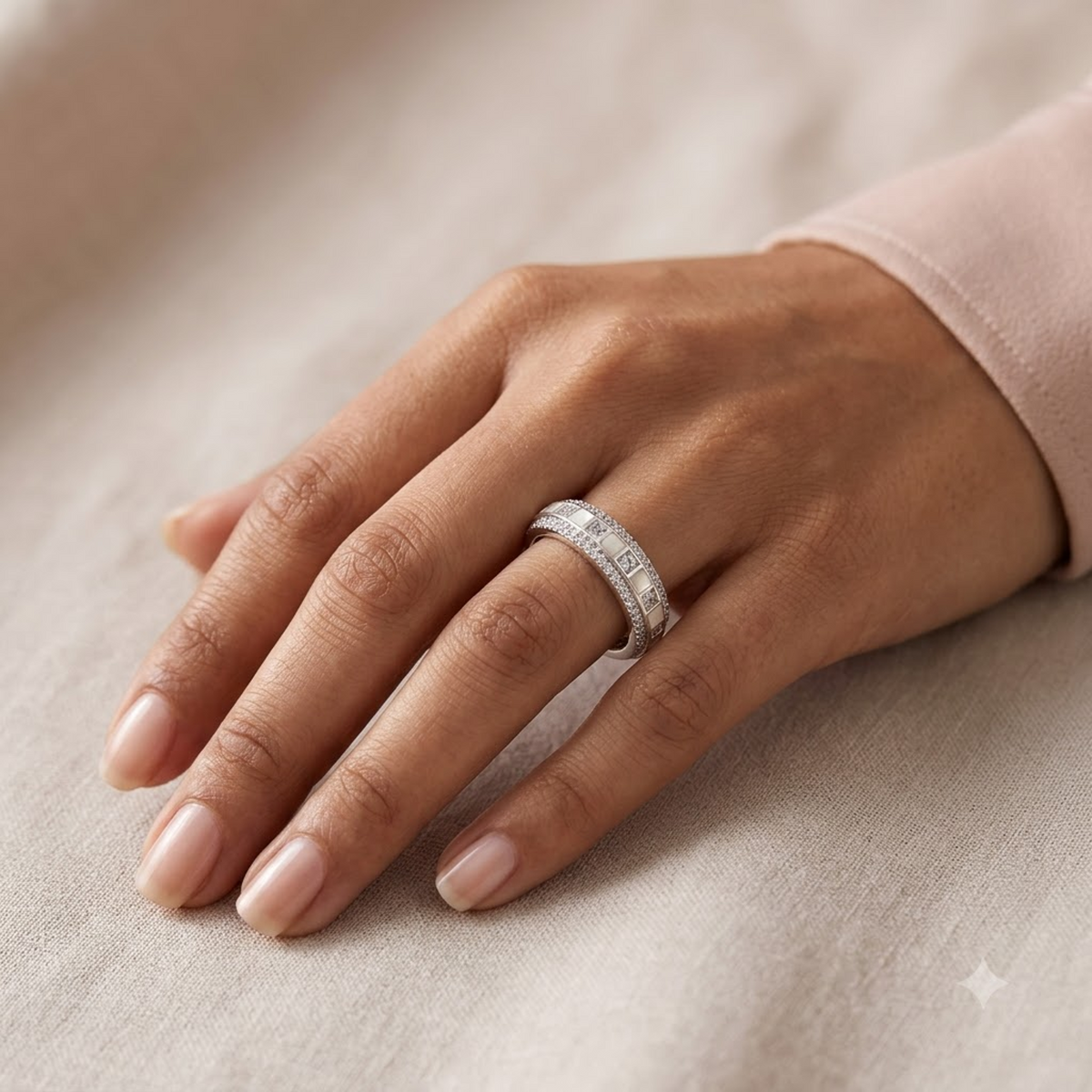 Luxe Mosaic Diamond Band Ring