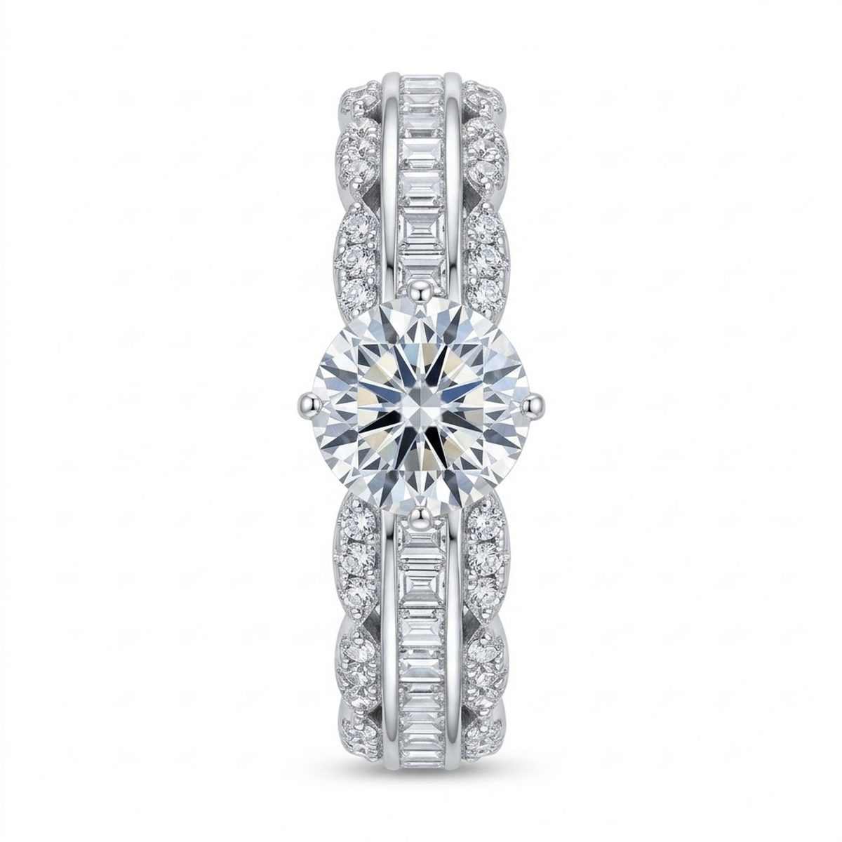 Regal Radiance Diamond Statement Ring