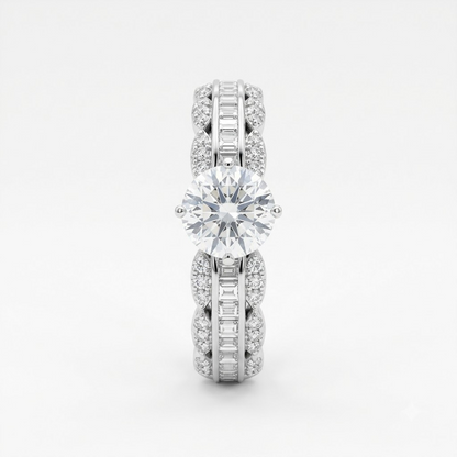 Regal Radiance Diamond Statement Ring