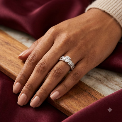 Regal Radiance Diamond Statement Ring