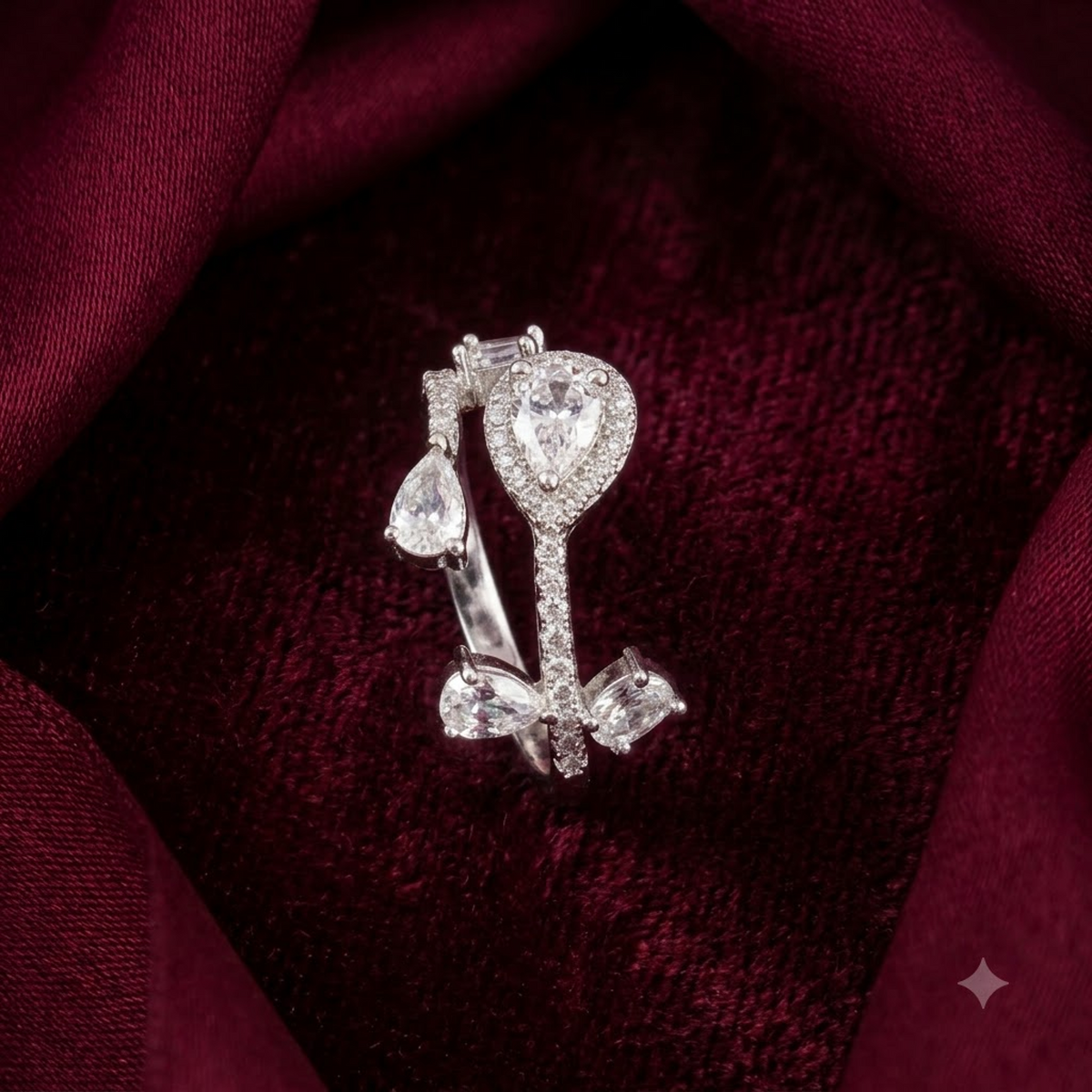 Blossom Key Motif Ring