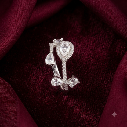 Blossom Key Motif Ring