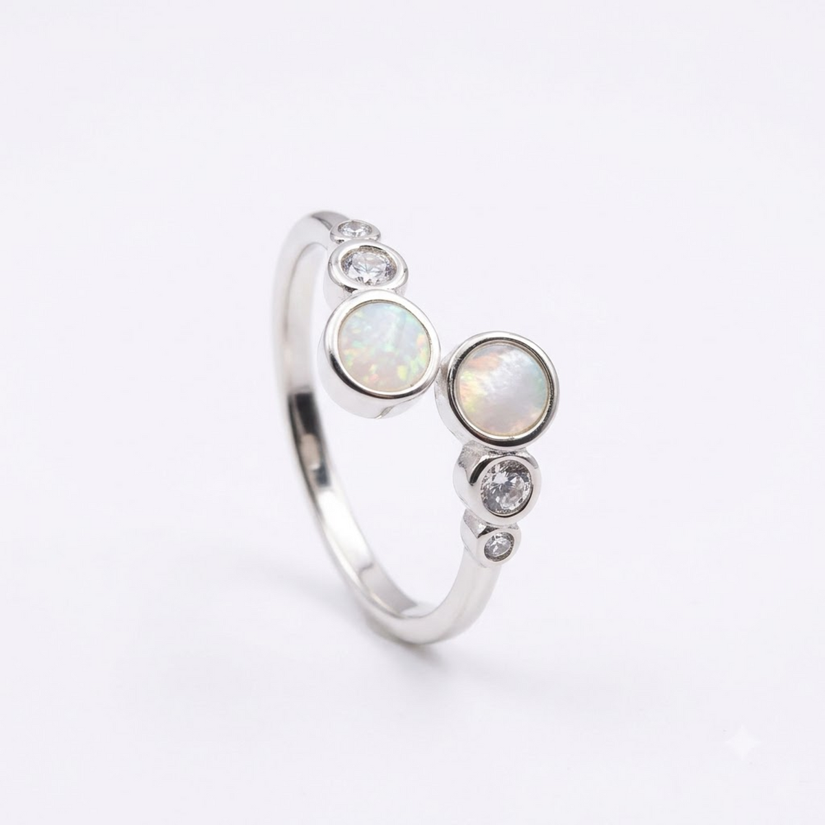 Celestial Orbit Dual-Stone Ring