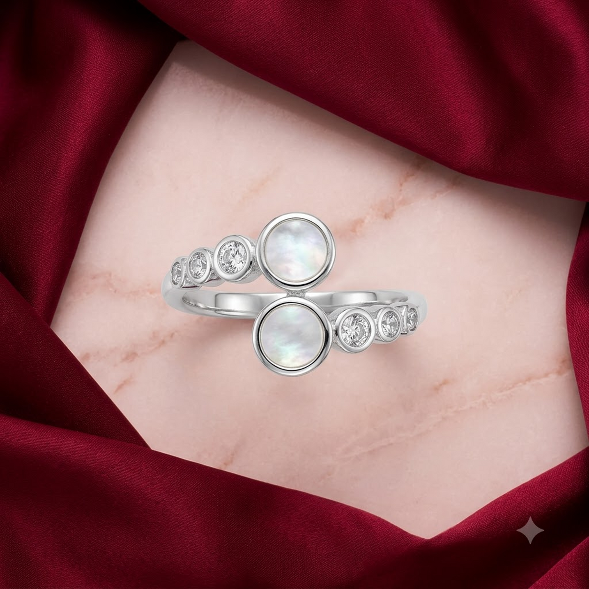 Celestial Orbit Dual-Stone Ring