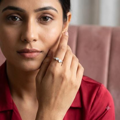 Celestial Orbit Dual-Stone Ring