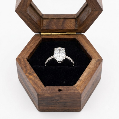 Ethereal Oval Solitaire Ring