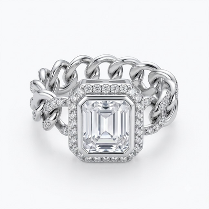 Silver Luxe Solitaire Ring
