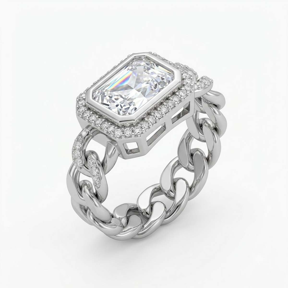 Silver Luxe Solitaire Ring