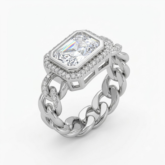 Silver Luxe Solitaire Ring