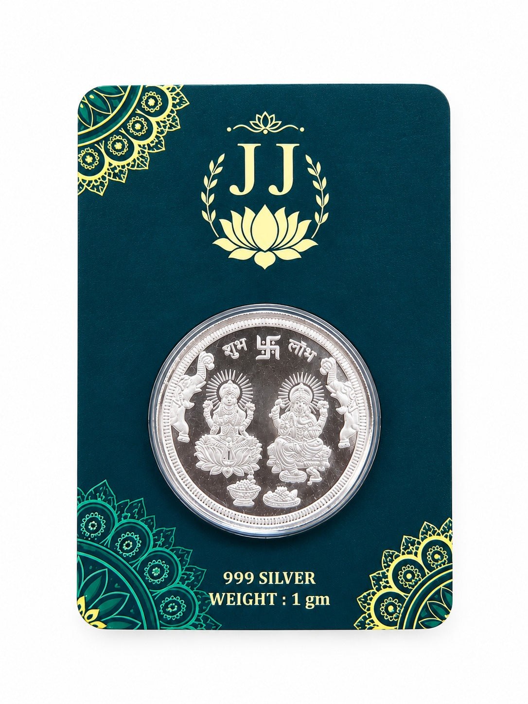 Shree Lakshmi Ganesh Silver Coin 999