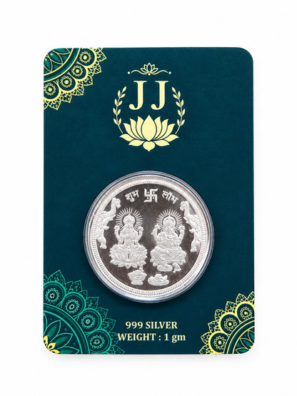 Shree Lakshmi Ganesh Silver Coin 999