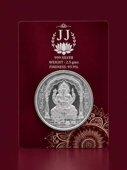 Sheer Lord Ganesha Silver Coin 999