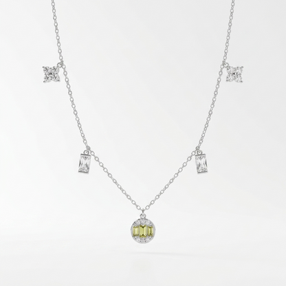 Silver Pearl Charm Single Anklet