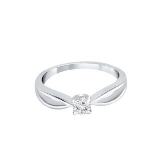 Silver Infinite Solitaire Ring