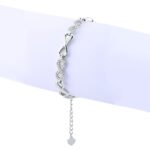 Silver Shining Infinity Bracelet