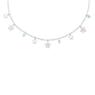 Silver Celestial Charms Necklace