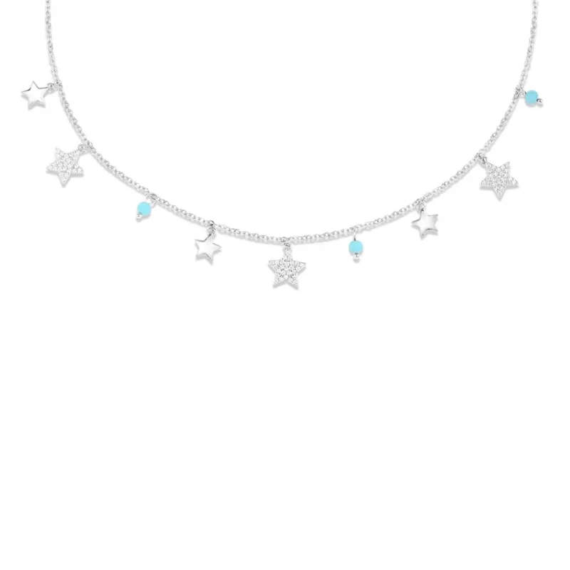Silver Celestial Charms Necklace