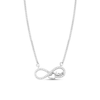 Silver Infinity Love Necklace