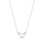 Silver Amour Necklace with Link Chain
