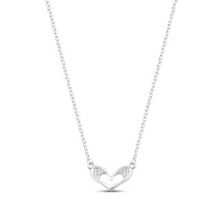 Silver Amour Necklace with Link Chain