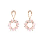 Rose Gold Floral Grace Earrings