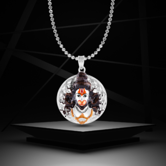 Silver Ramdoot Veer Pendant For Him
